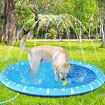 NOVO - Piscina para Cão com Repuxo 140 e 170cm, spray pad