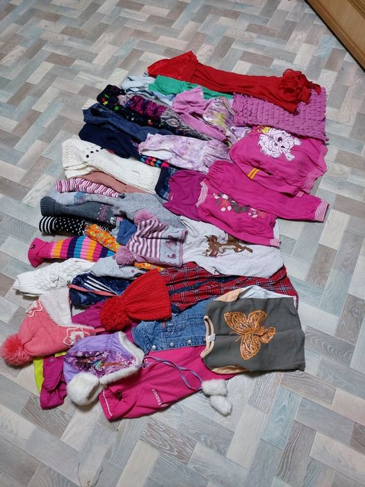Пакеты вещей на девочку 3-7 лет