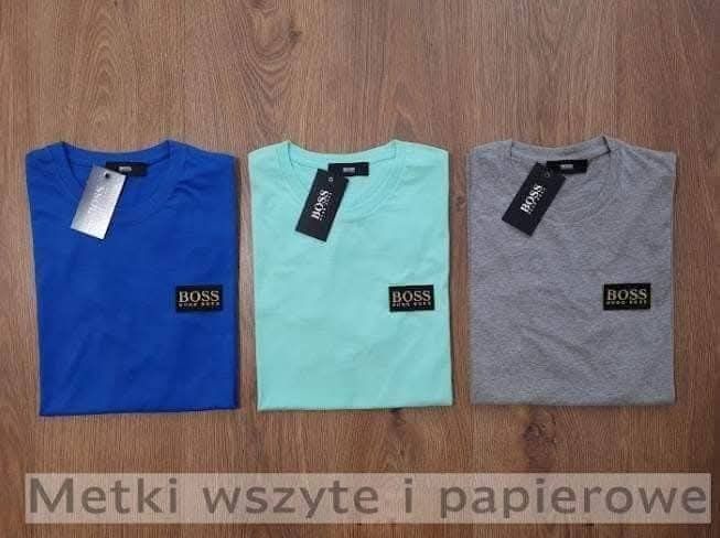 Hugo boss koszulki męskie M L XL XXL logo szyte