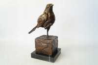 PTAK ptaszek figura z brązu rzeźba PIĘKNA