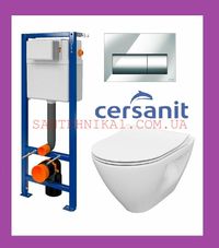 Инсталляция Cersanit Aqua 02 + унитаз Mille Clean on Grohe Geberit OLI