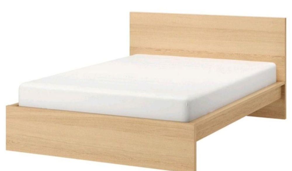 Nowe Łóżko drewniane Ikea Malm 140x200 stelaż i materac
