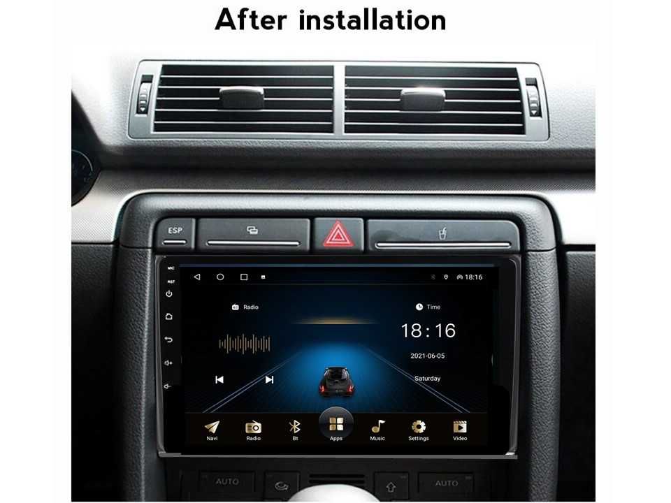 Radio samochodowe Android Audi A4 2002.-2008 (9")