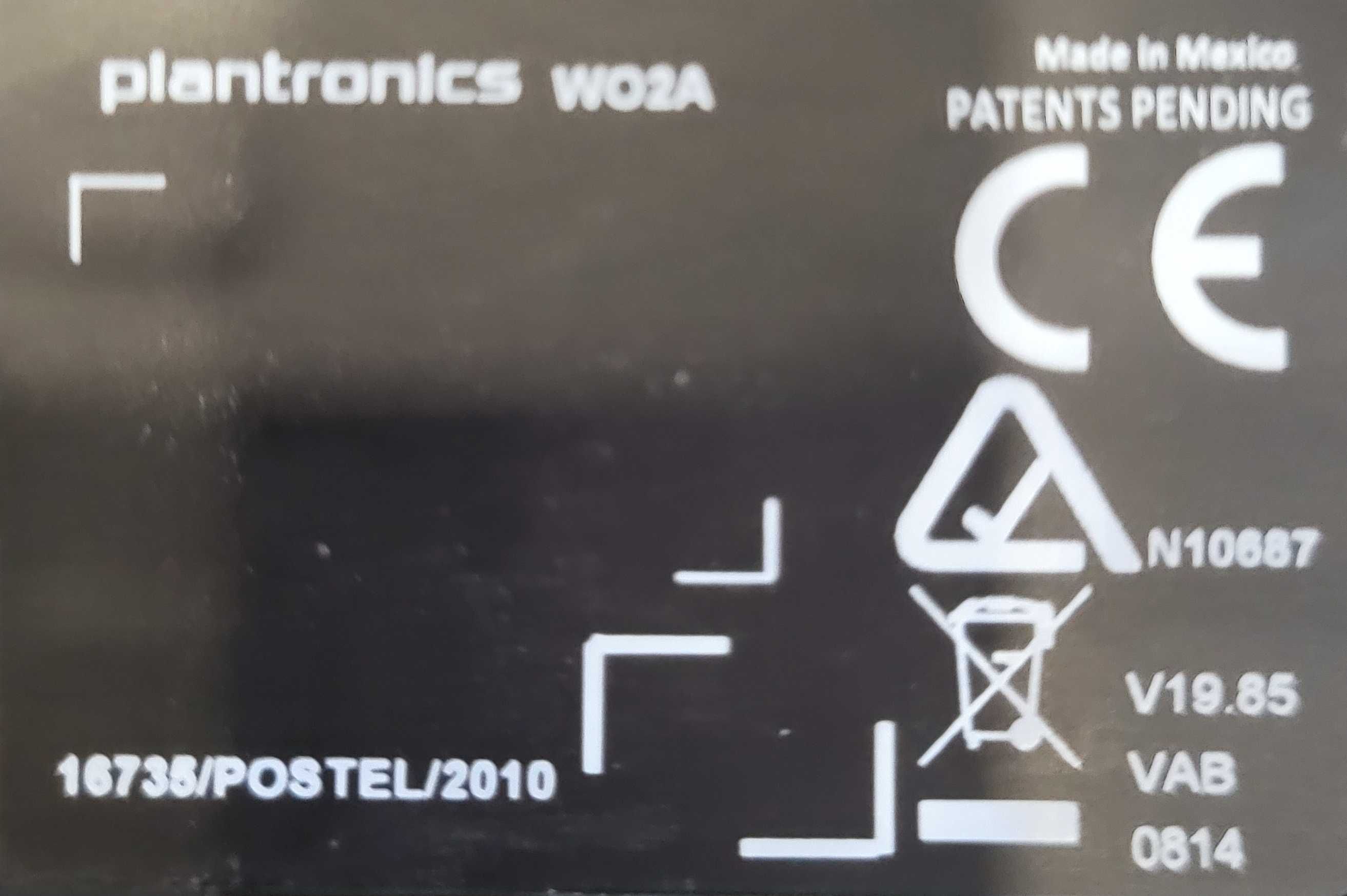Plantronix W02A - Stacja dokująca i zasilacz