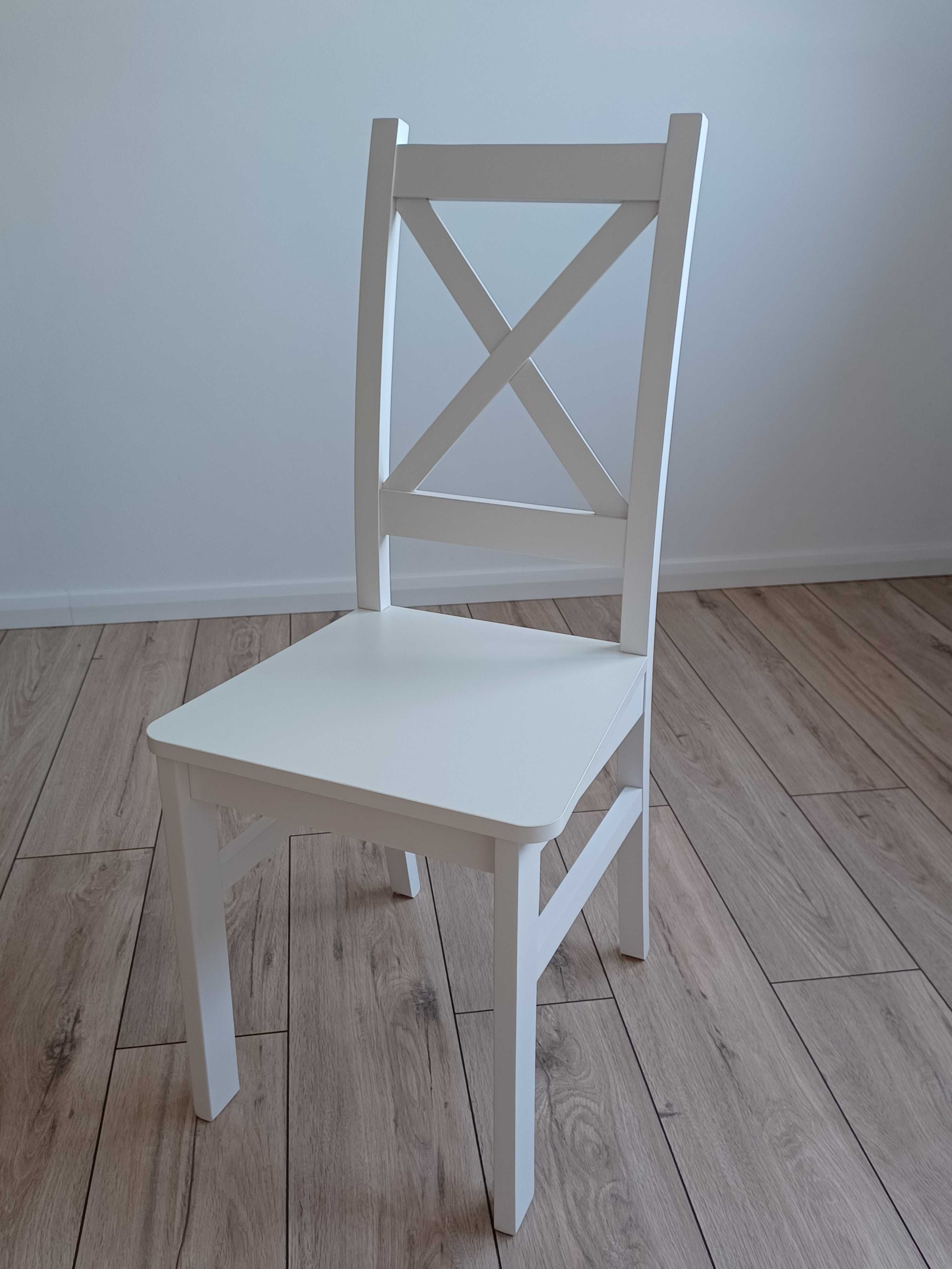 Stół rozkładany 140/195x80 + 4 krzesła krzyżak Stół z krzesłami