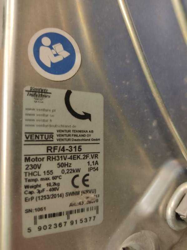 Wentylator dachowy wyciągowy RF/4-315S