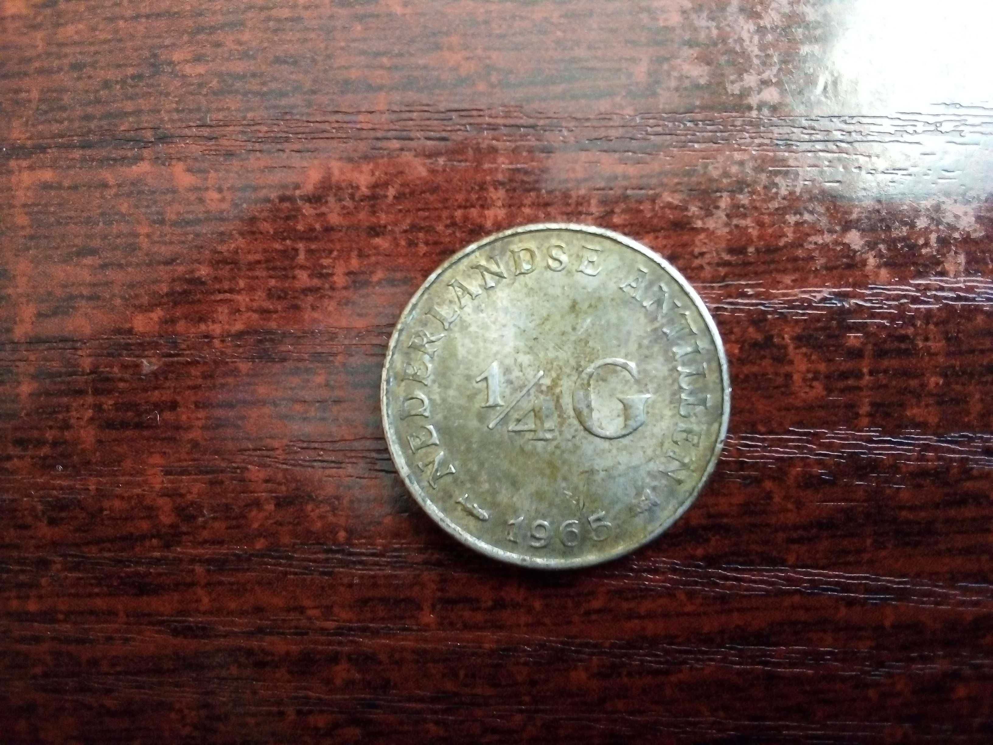 Moneta 1/4 gulden Antyle Holenderskie