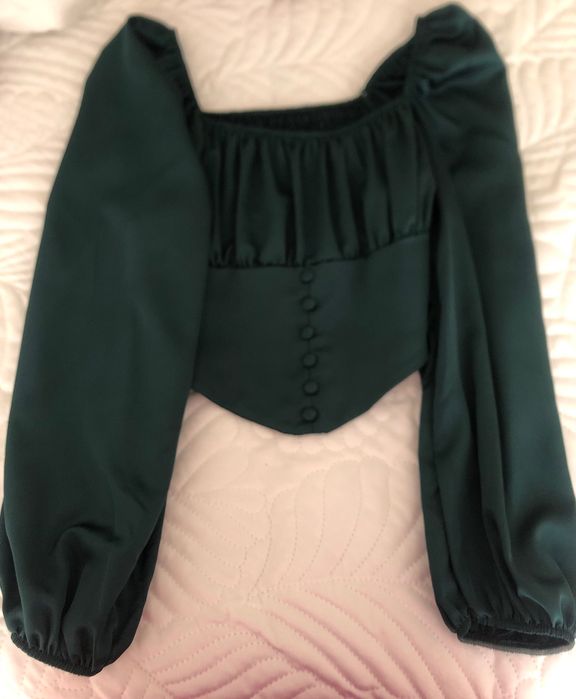 Camisa verde cetim