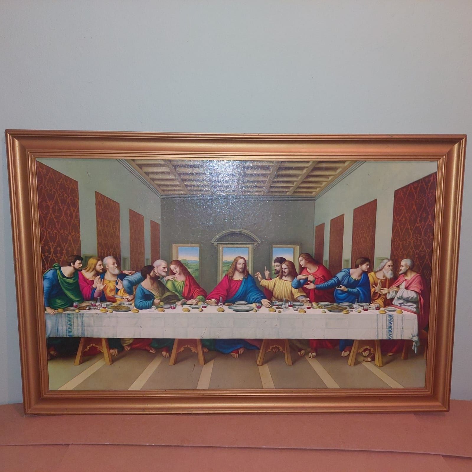 Quadro da última ceia.. Jesus Cristo e apóstolos