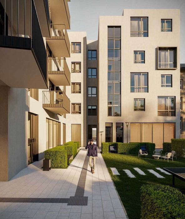 Квартира 51 м² з балконом і кухнею 23 м² — ЖК Harry