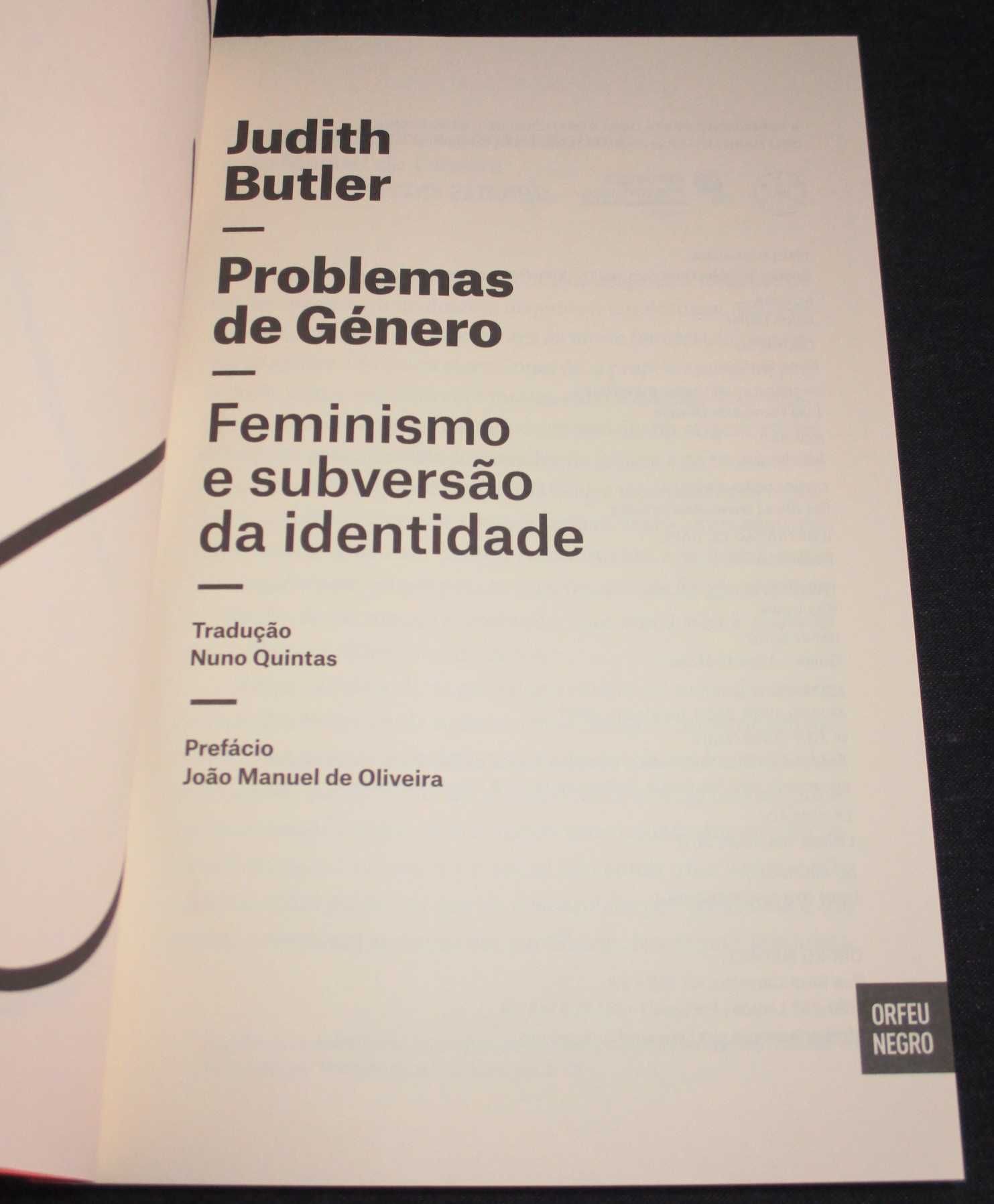 Problemas de Género Feminismos e subversão da identidade Judith Butler