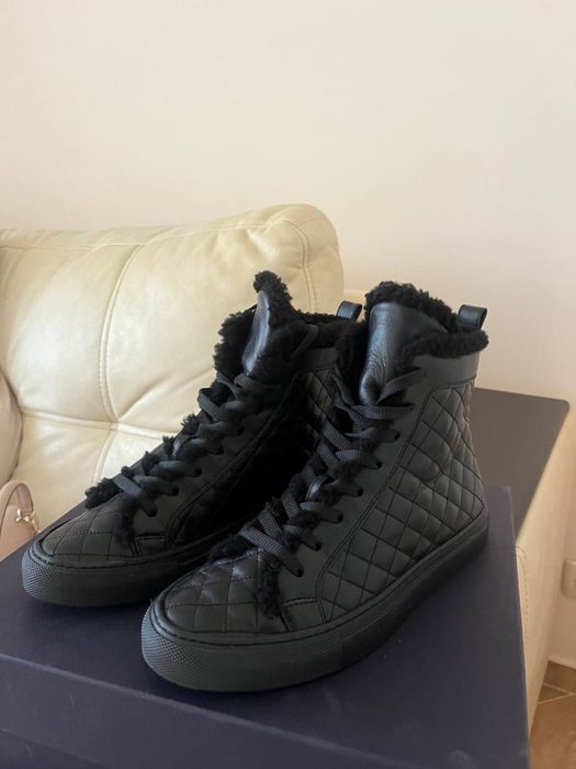 Кеди Le Silla взуття хай топи шкіра осінь зима