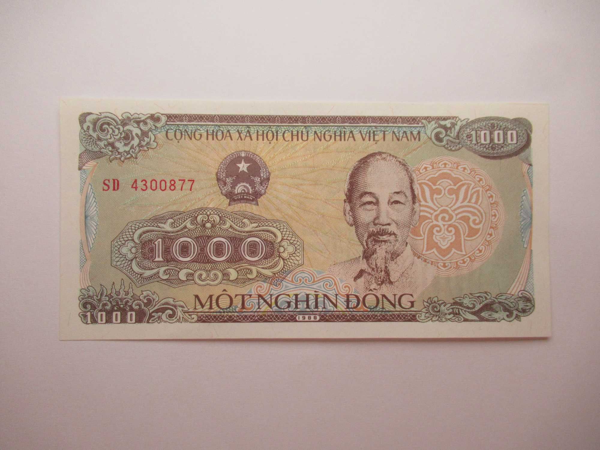 Banknot 1000 Dong 1988,Wietnam