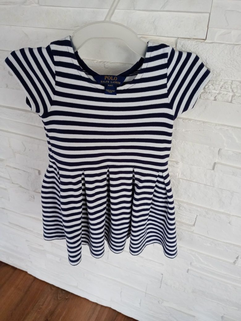 Sukienka sukieneczka Polo Ralph Lauren STRIPE 4T 104-110