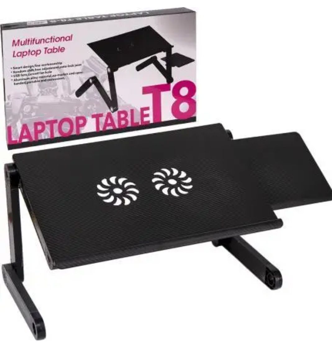 Столик трансформер для ноутбука или планшета с вентилятором !