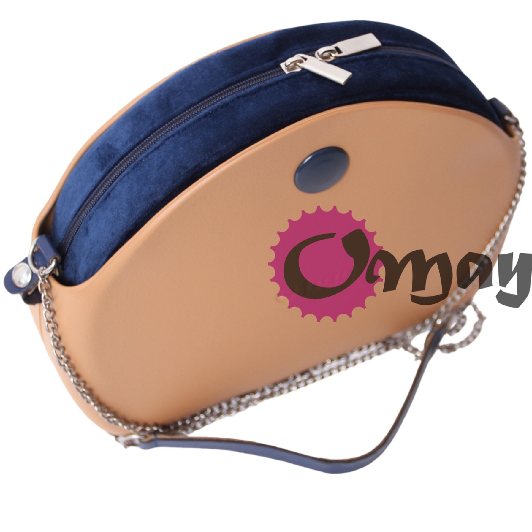 organizer do OBAG MOON LIGHT welur granatowy 2 kieszenie OMAY