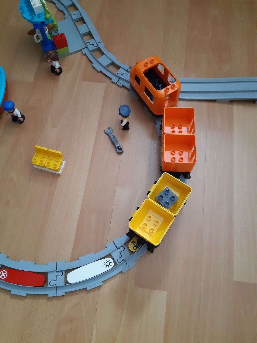 Lego duplo pociag lokomotywa parowóz ciuchcia 10875