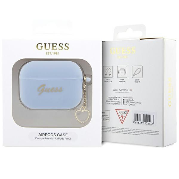 Guess GUAP2LSCHSB AirPods Pro 2 (2022/2023) cover niebieski/blue