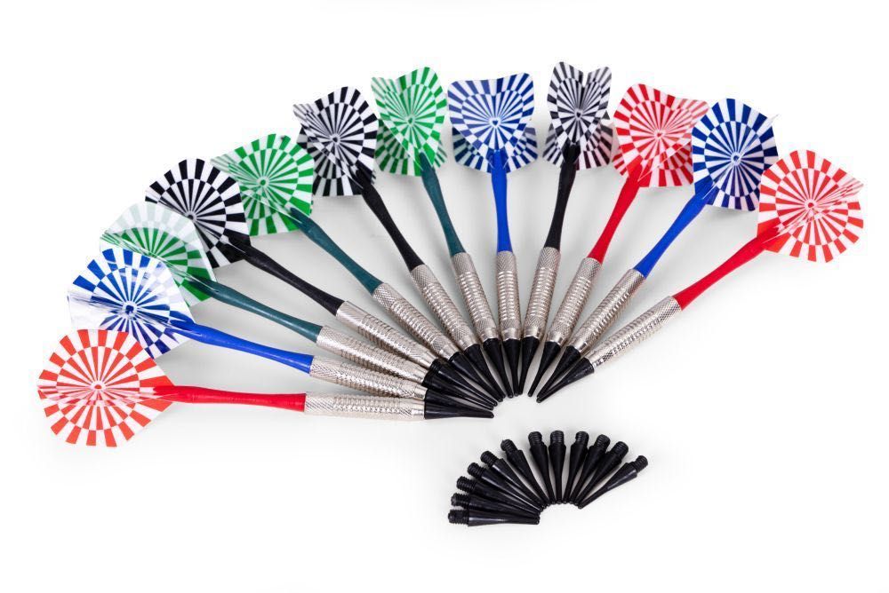 NOWA Elektroniczna tarcza do darta 48 cm – 27 gier, 12 rzutek, LCD