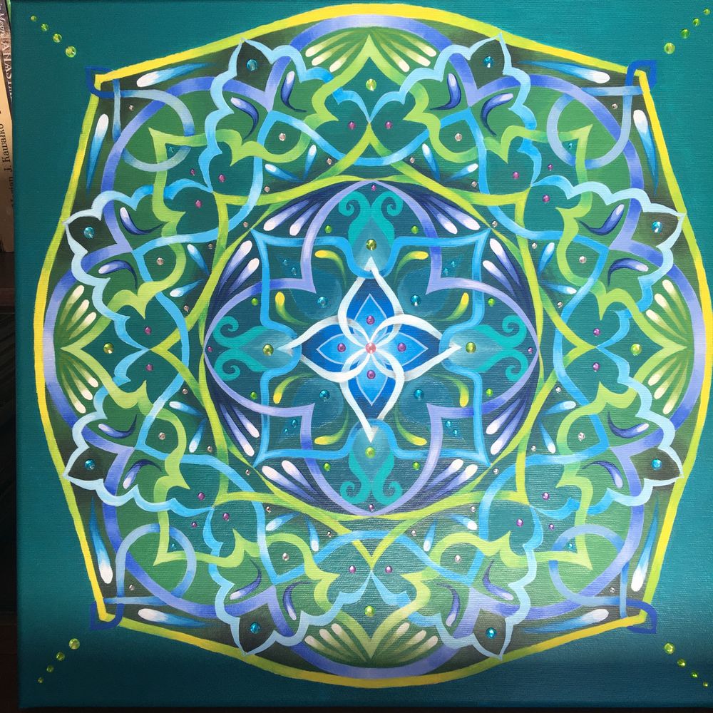 Obraz akrylowy na płótnie Mandala rękodzieło