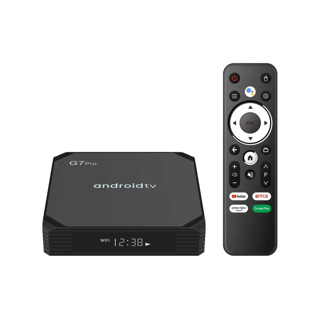 Box G7 Pro 4+32 Android 11 Comando Bluetooth/Voz Nova Caixa