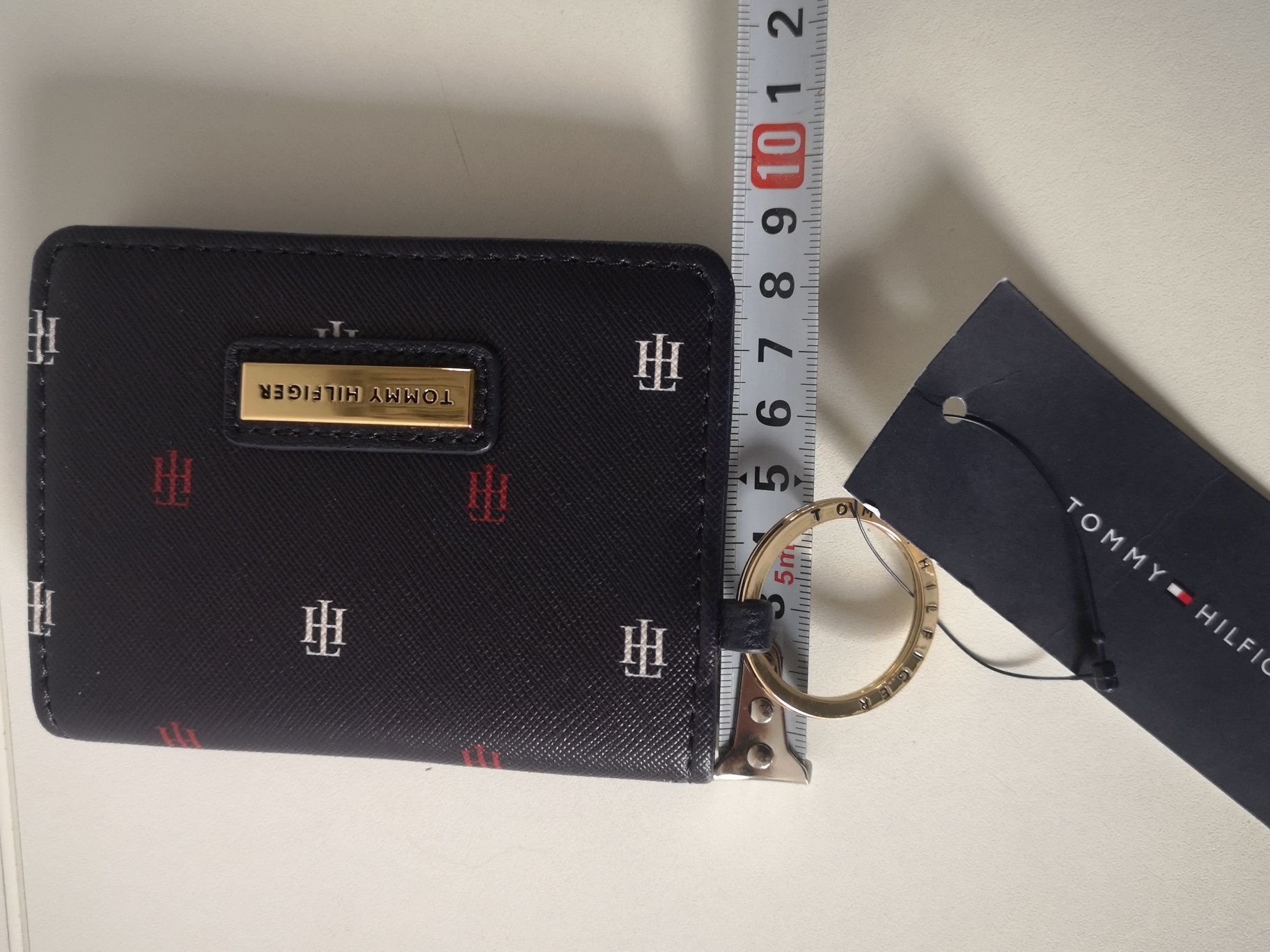 Tommy Hilfiger - nowy portfel/etui na karty na breloczku