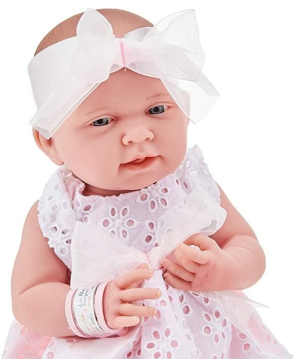 Bebê Reborn 38cm La Newborn inclui tudo da imagem