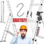 Mocna i wytrzymała Drabina aluminiowa 3x9 HIGHER + GRATIS duży zasięg!