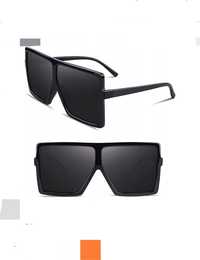 Czarne okulary przeciwsłoneczne kwadraty