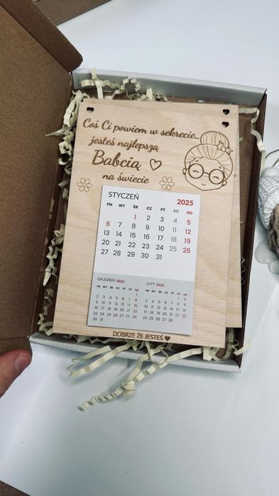 Kalendarz na dzień babci i dziadka Prezent