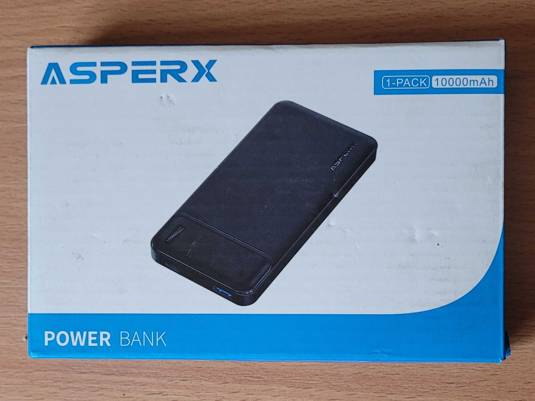 Powerbank 10000mah przenośna ładowarka asperx ax1023 USB, USB-C