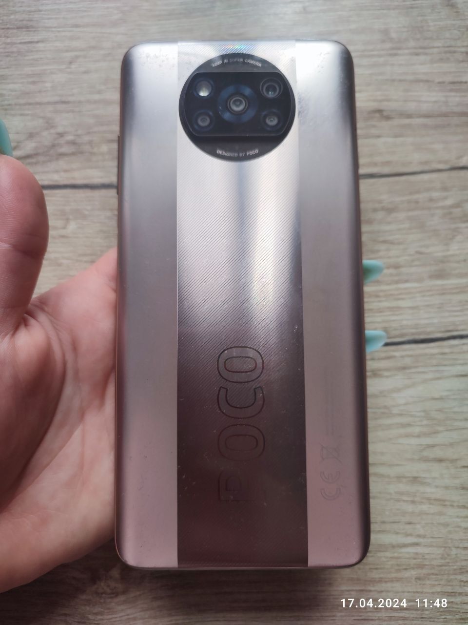 Poco X3pro 8/256 ГБ metal bronze, на деталі, не вмикається