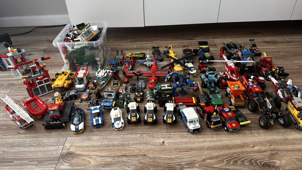 Mega zestaw klockow lego city i technic