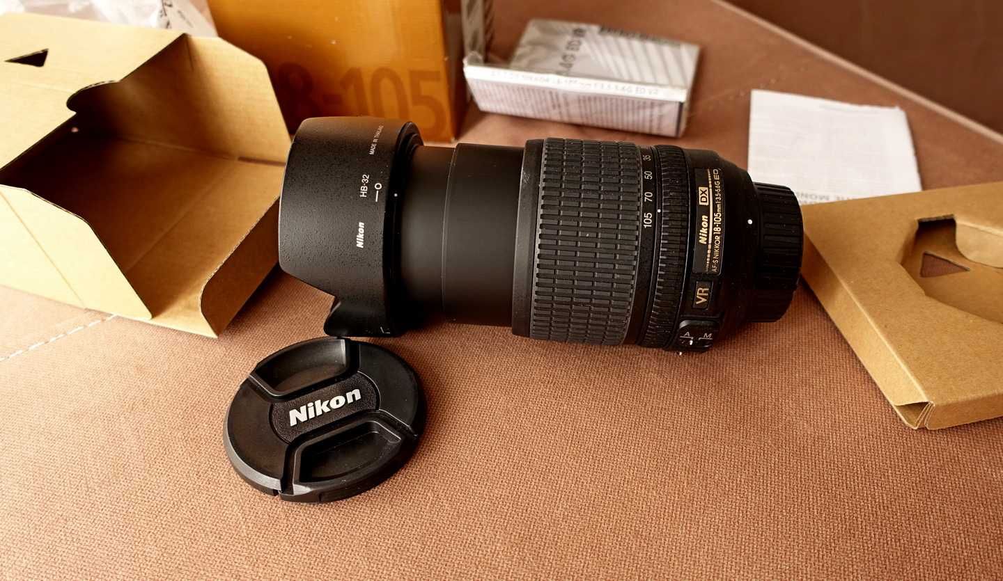 Obiektyw Nikkor AF-S 18-105 mm f3.5-5.6G DX ED VR Nikon..