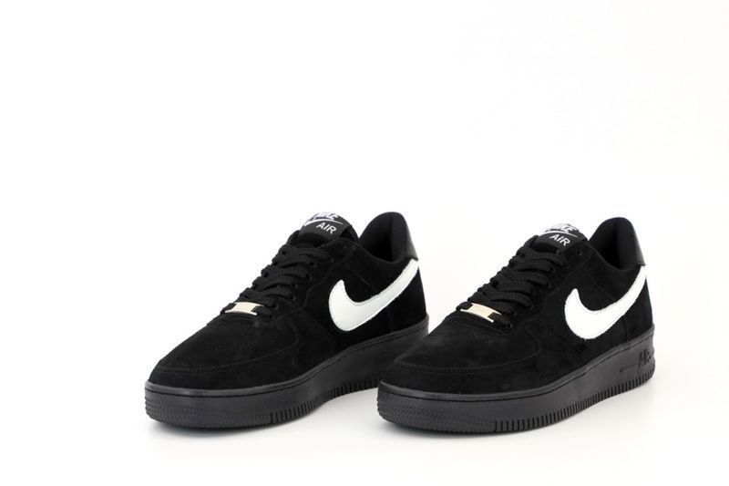 Мужские черные кроссовки Nike Air Force 1 '07 кросівки найк аир форс
