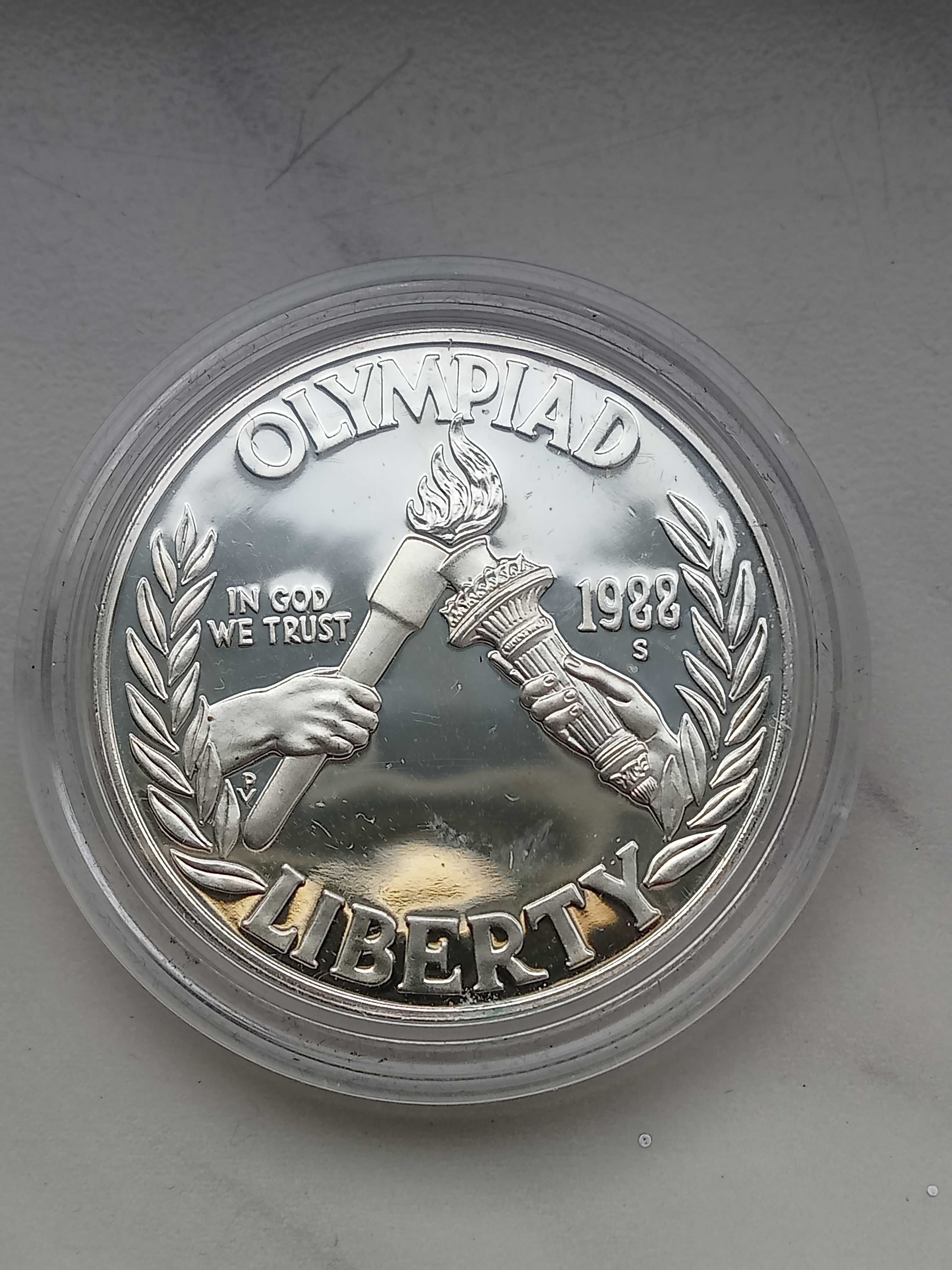 Moneta Dollar USA 1988 r Olimpiada Znicz Wolności