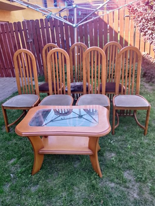 Okazja! 7 krzeseł+ stolik