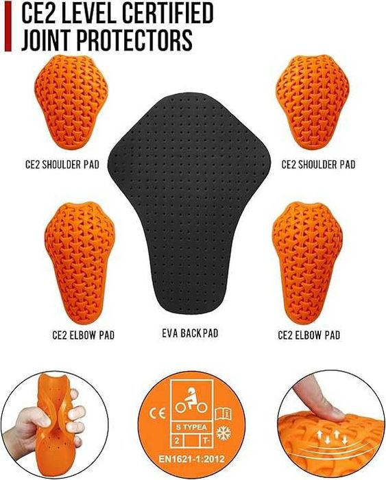 Kurtka bluza XL/L/M motocyklowa oddychająca pancerna odblaski BORLENI