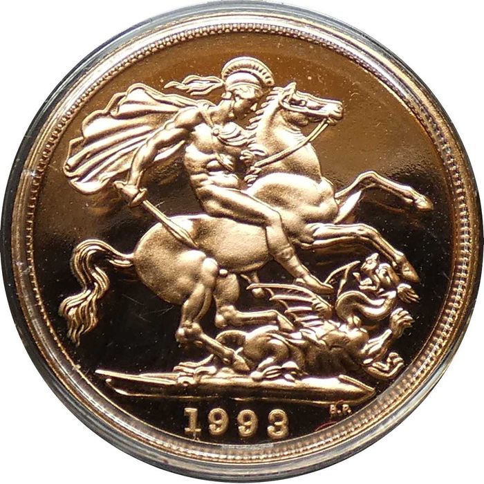 1993 Libra Ouro Proof c/ Caixa e Certificado – apenas 4349 produzidas!