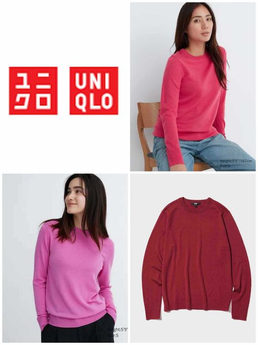 Джемпер светр Uniqlo вовна мериноса S,M,L різні моделі