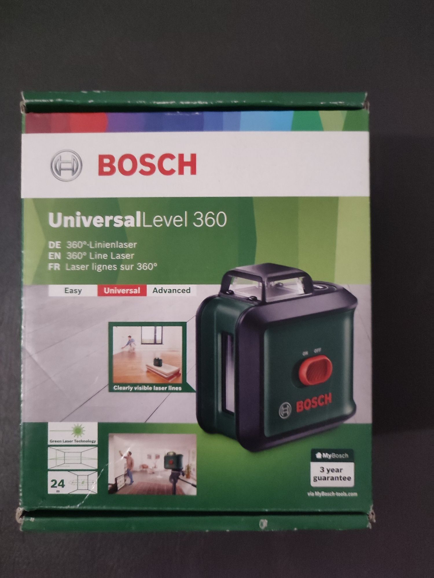 Laser krzyżowy BOSCH universal level 360