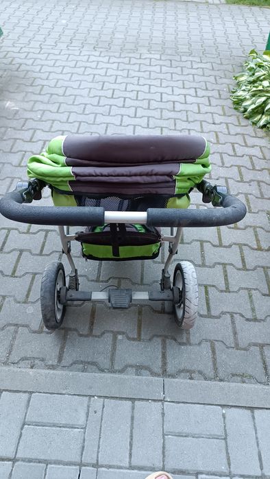 Wózek dziecięcy zielono czarny