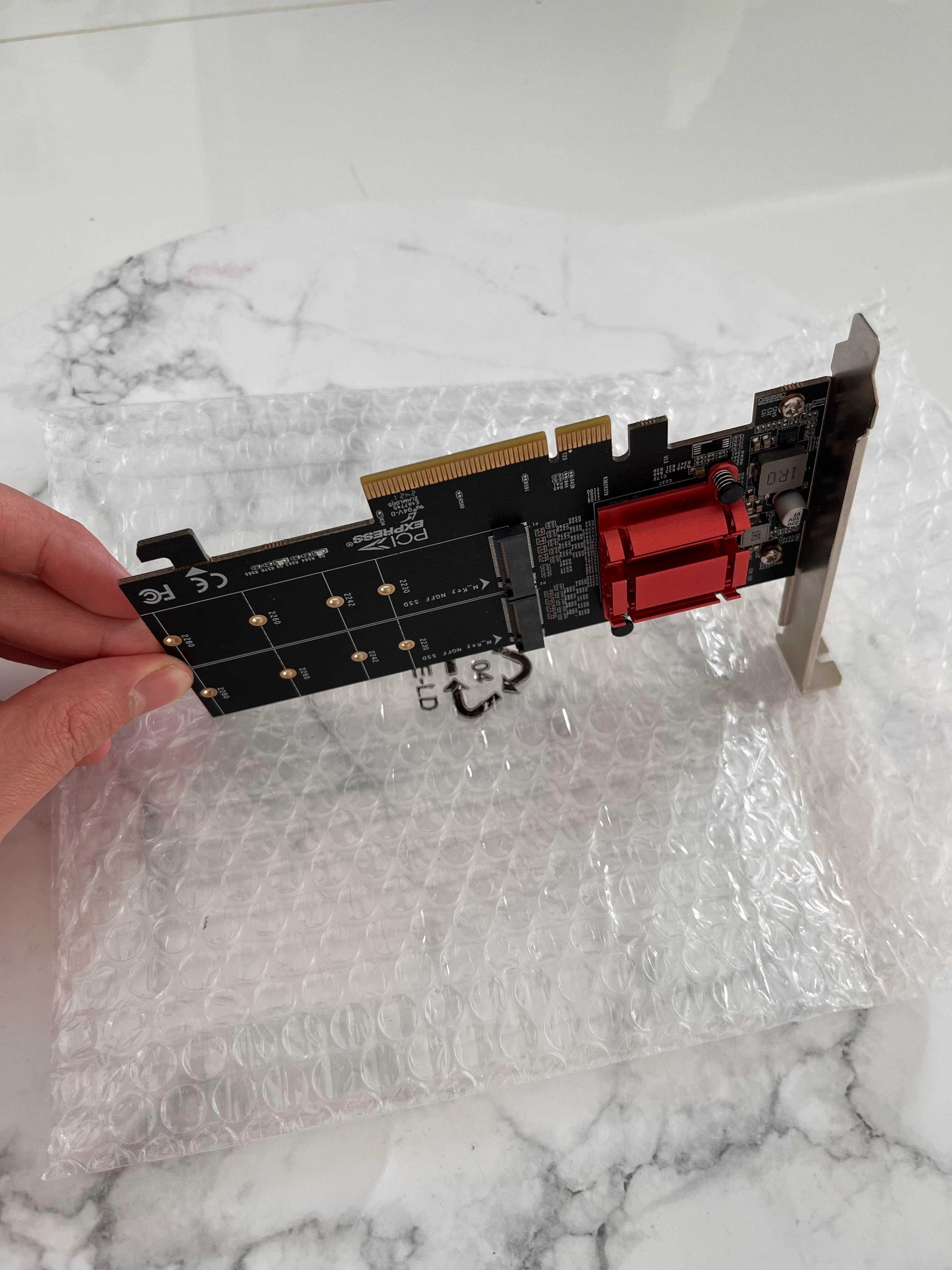 Axagon PCEM2-ND PCIE 2X NVME M.2 Adapter