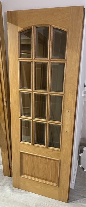 Portas de madeira e vidro 200X70