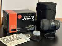 Obiektyw Sigma 150mm F2.8 Apo  Macro 1:1 DG AF EX HSM do Nikon F