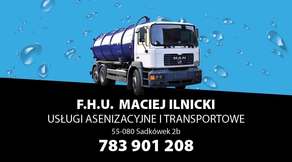 Usługi asenizacyjne, transportowe, wywóz szamba