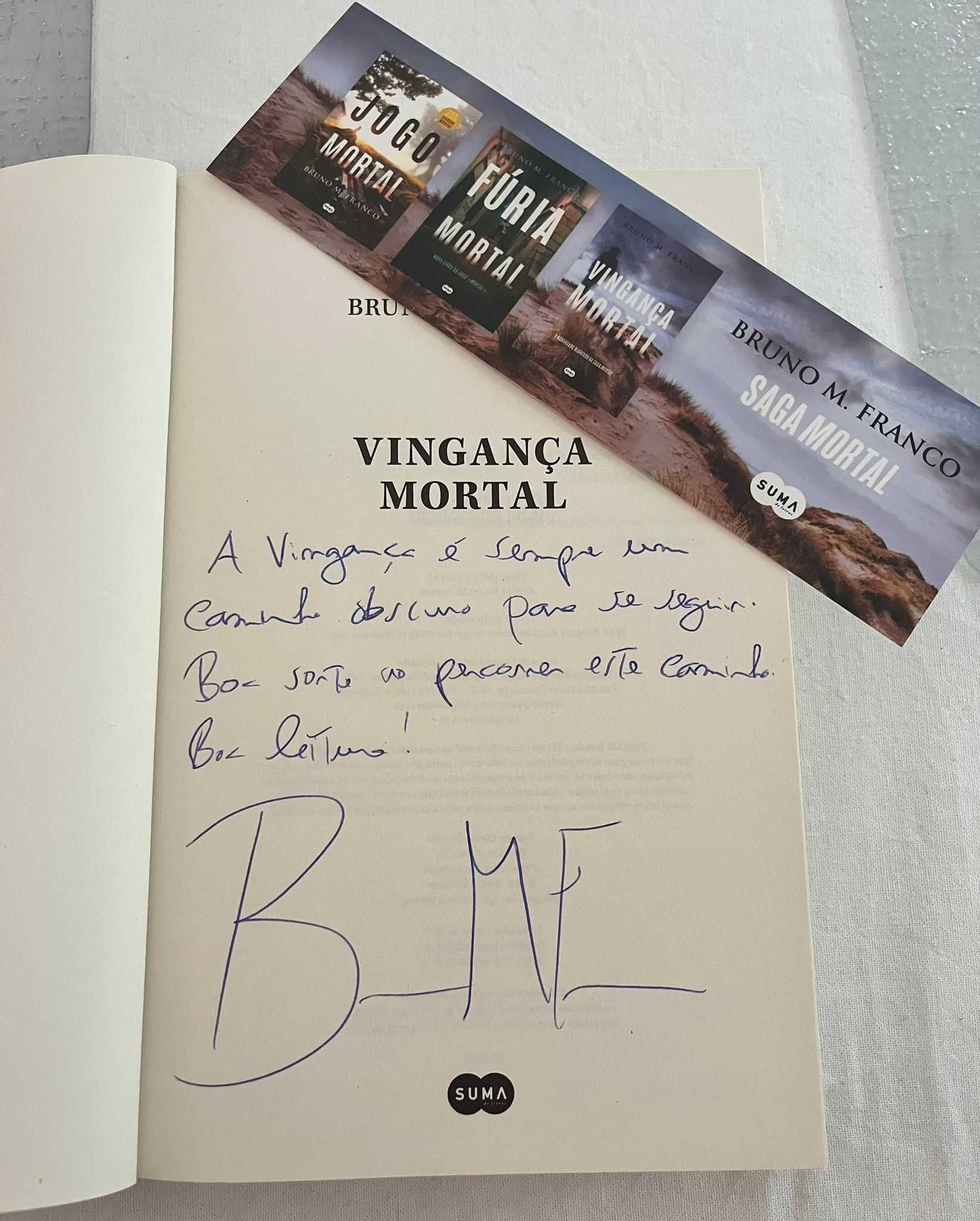 Vendo livro "Vingança Mortal" - Bruno M. Franco (autografado)