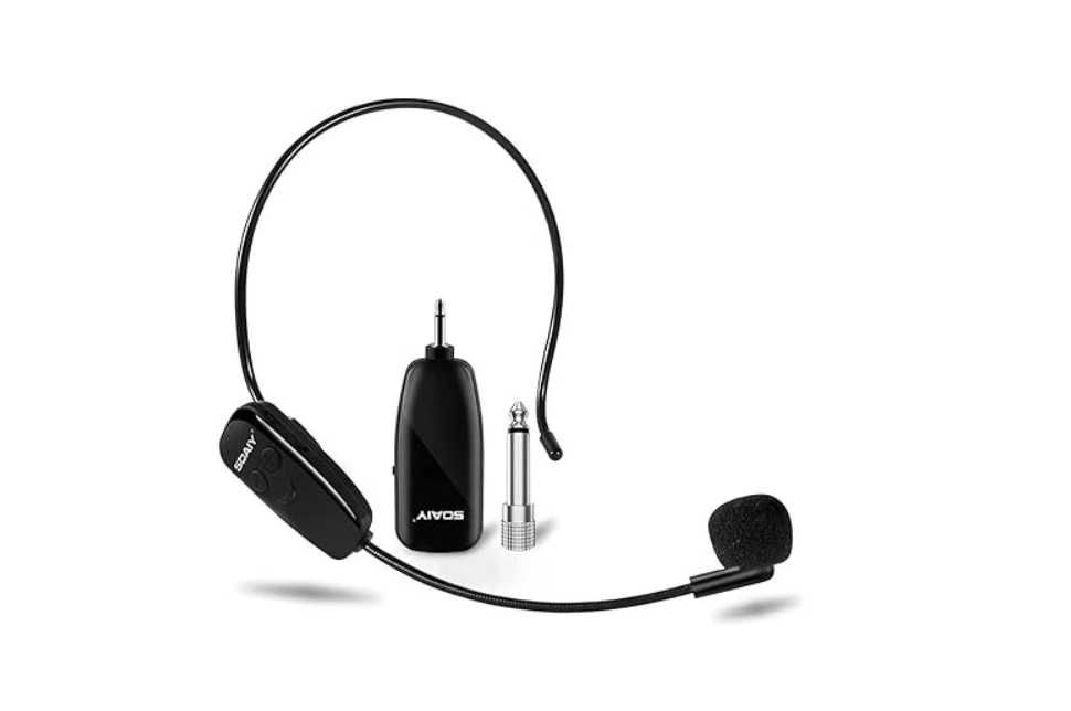 Zestaw Mikrofonowy SOAIY 2w1 Mikrofon Akumulatorowy WXM01