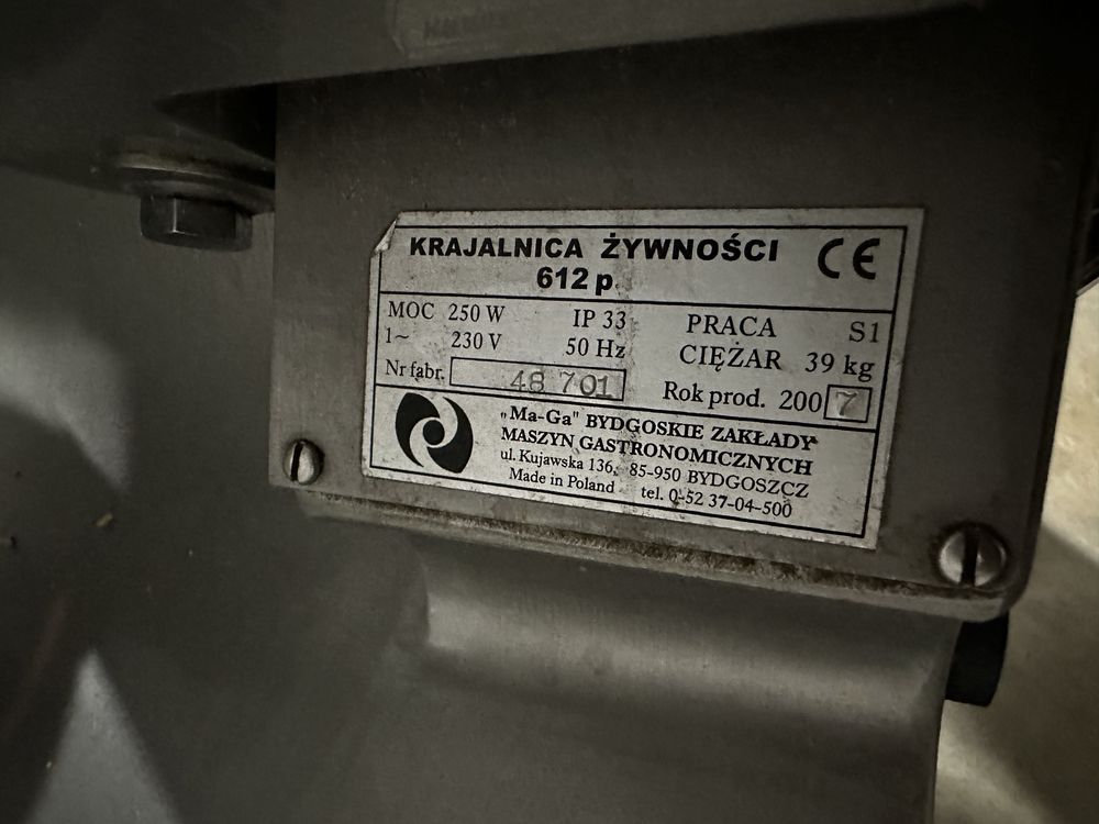 Krajalnica żywności 612 p