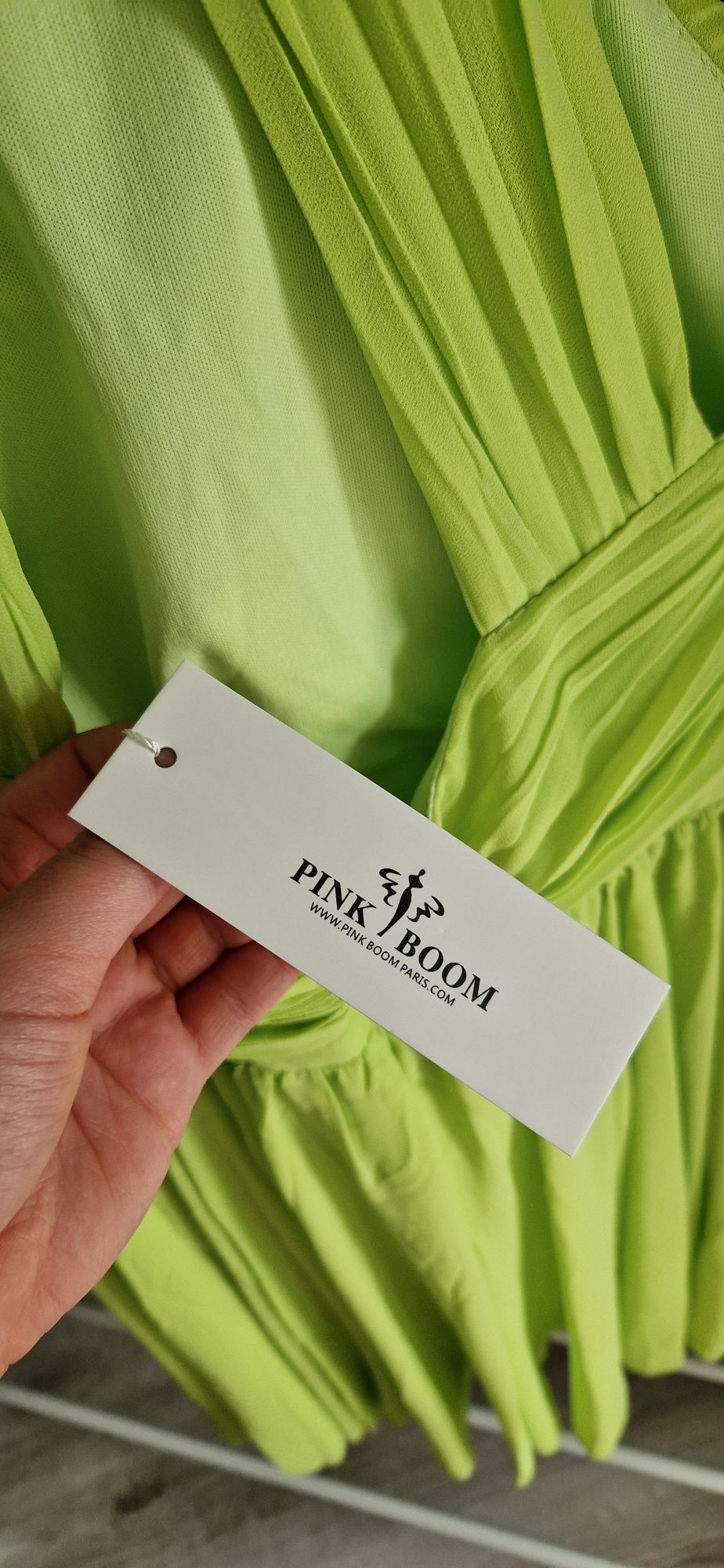 Zielona sukienka letnia nowa z metką Pink Boom rozmiar S